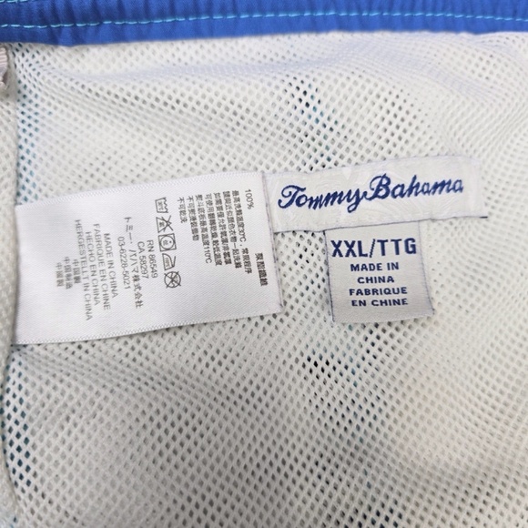 TOMMY BAHAMA- Mens XXL 9” Inseam Water Swim Zip Baja Ripple Effect-  Brief Lined - Picture 7 of 10